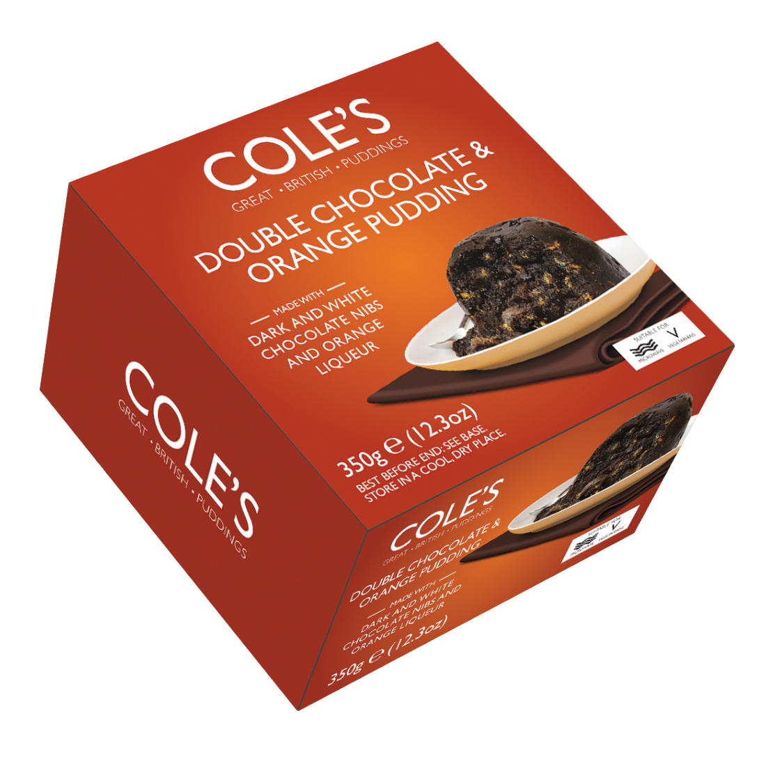 Double Chocolate & Orange Christmas Pudding Cole's 350g